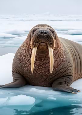 Walrus on Ice Floe