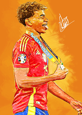 Yamal with UEFA Euro 2024 Medal