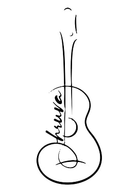 Guitar with text