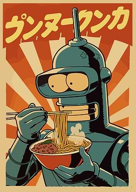 Bender Eating Ramen
