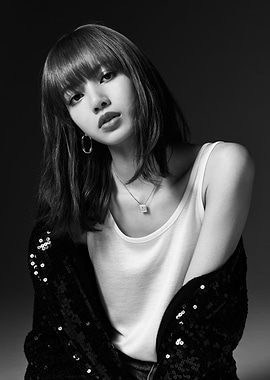 Black and White Portrait of Lisa