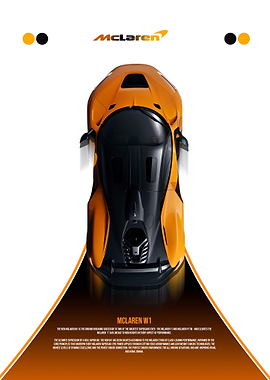 McLaren W1 Supercar Poster