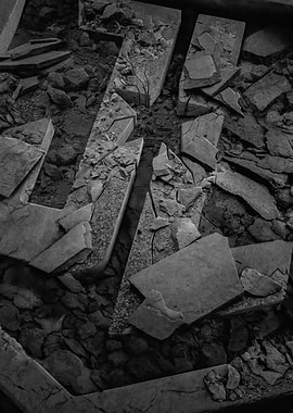 Cracked and Broken Concrete Structures