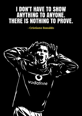 Cristiano Ronaldo Quote Poster