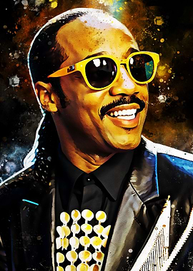 Stevie Wonder Pop Art Portrait