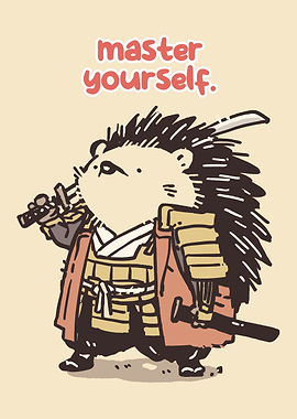 Samurai Hedgehog with Swords