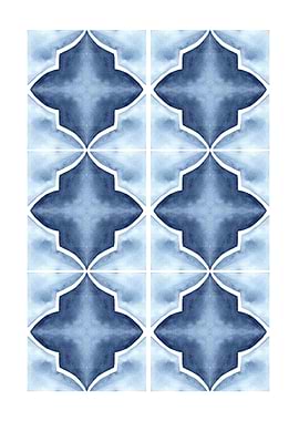 Blue Portuguese Tile Pattern