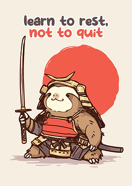 Samurai Sloth with Katana