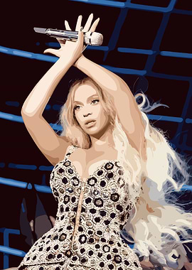 Beyonce Performing on Stage