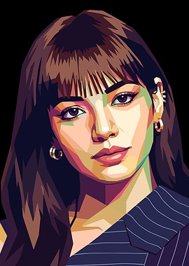 Pop Art Portrait of Lisa