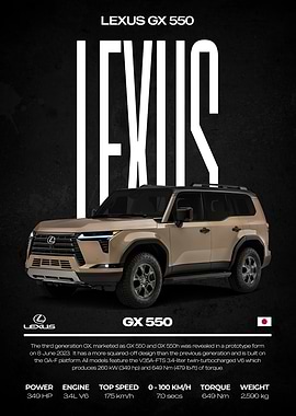 Lexus GX 550 Poster