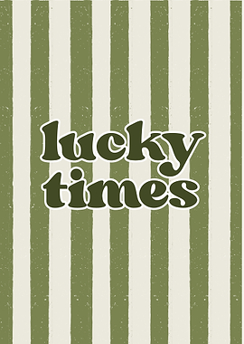 Lucky Times Text Art