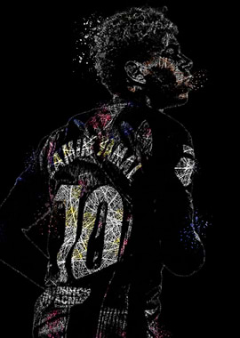 Yamal Player with Number 10 Jersey