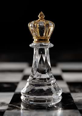 Crystal King Chess Piece