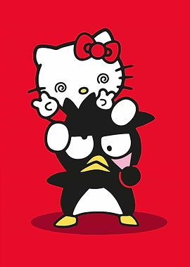 Hello Kitty and Badtz-Maru