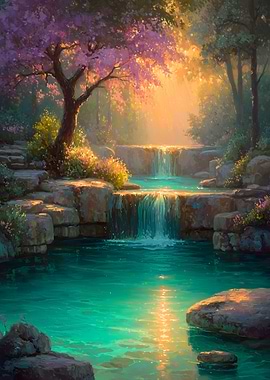 Enchanted Forest Waterfall