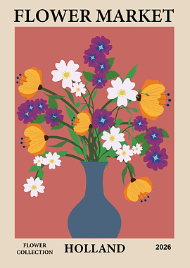 Floral Market Poster