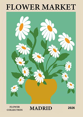 Flower Market Poster