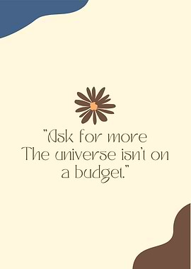 Inspirational Quote with Floral Art