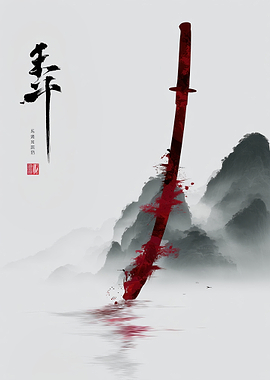 Katana in Misty Mountains