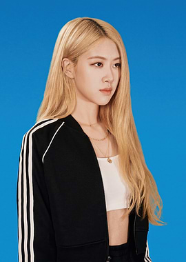 rose in Adidas Track Jacket