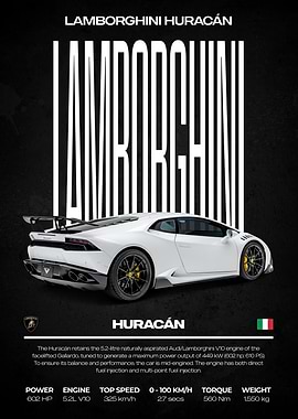 Lamborghini Huracan Poster