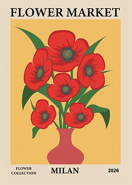 Flower Market Poster