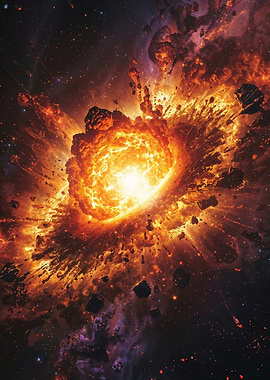 Cosmic Explosion in Space