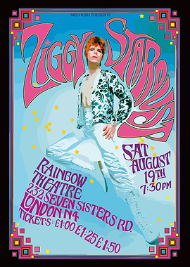 David Bowie Ziggy Stardust Poster
