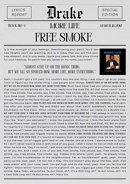 Drake Free Smoke Newspaper