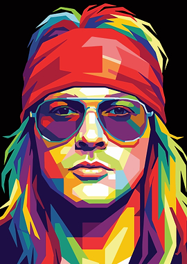 Axl Rose Pop Art Portrait