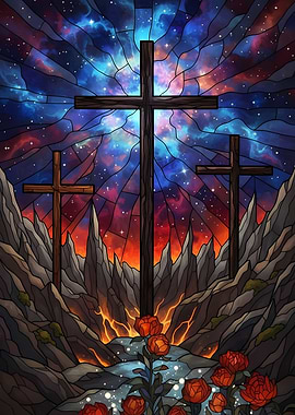 Three Crosses in a Cosmic Landscape