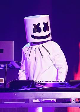 Marshmello Performing on Stage
