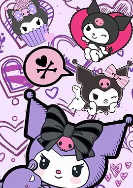 Kuromi and Friends Cute Illustration