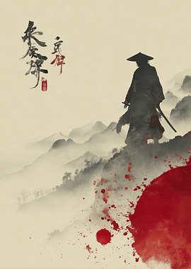 Samurai in Misty Mountains