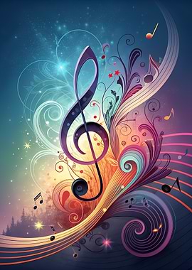 Abstract Musical Symphony