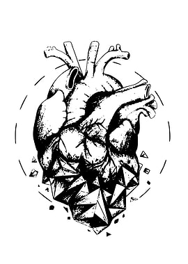 Geometric Heart Illustration