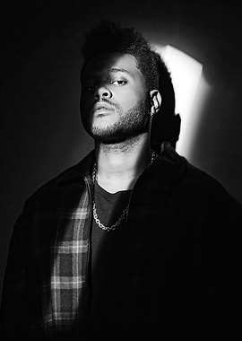 The Weeknd in Dramatic Lighting abel makkonen tesfaye