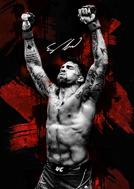 Eryk Anders UFC Fighter Celebrating Victory