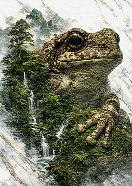 Surreal Frog Marsh Walker