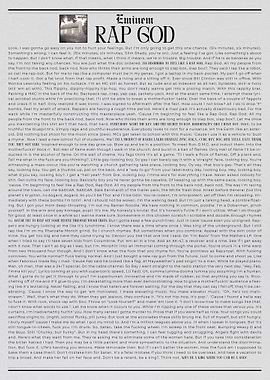 Eminem Rap God Lyrics