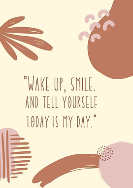 Inspirational Quote with Abstract Art