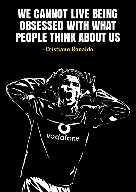 Cristiano Ronaldo Quote Poster