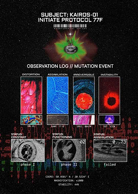 Sci-Fi Mutation Log: SUBJECT: KAIROS-01
