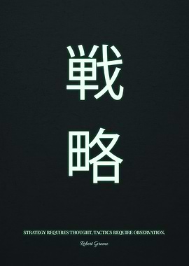 Japanese Kanji for Strategy and Tactics
