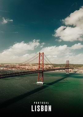 Lisbon Bridge Over Water