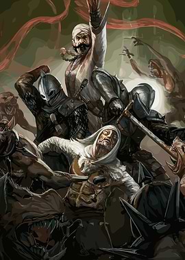 Epic Fantasy Battle Scene