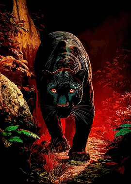 Black Panther in a Red Jungle