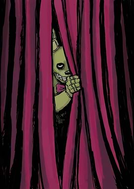 Springtrap Peeking Through Curtains