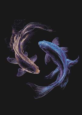 Yin Yang Koi Fish